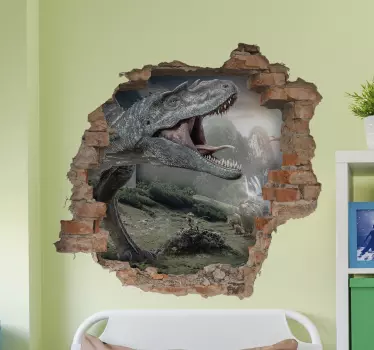 Dino muursticker jura klassieke dinosaurus - TenStickers