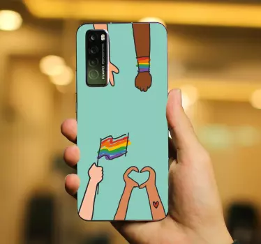 Eenheid en trots huawei sticker - TenStickers