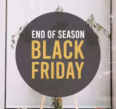 Einde seizoensuitverkoop black friday sticker - TenStickers