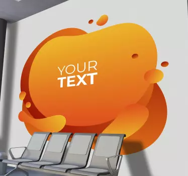 Etalage sticker aanpasbare kleurrijke vorm - TenStickers