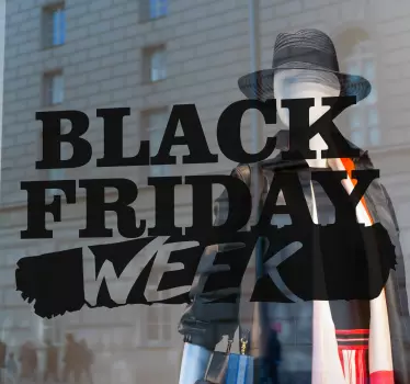 Etalage sticker black friday weekend - TenStickers