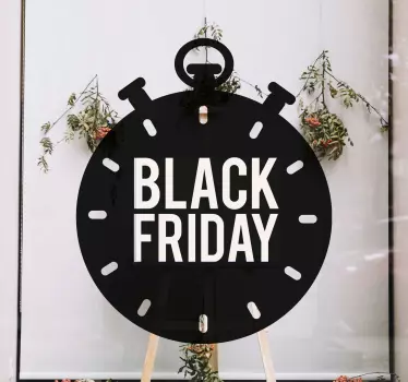 Etalage sticker countdown black friday - TenStickers