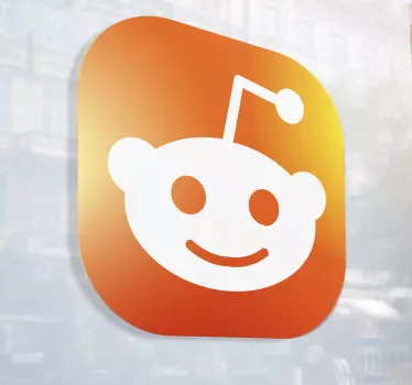 Etalage sticker glimlachend icoon - TenStickers