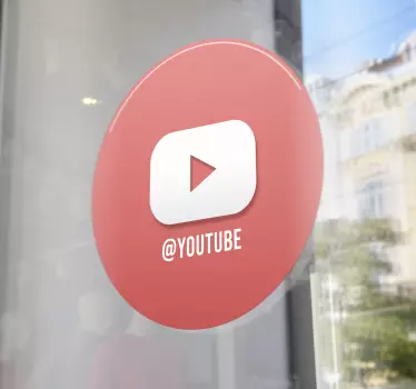 Etalage sticker iconisch videoplatform - TenStickers