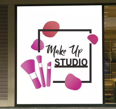 Etalage sticker make up studio - TenStickers