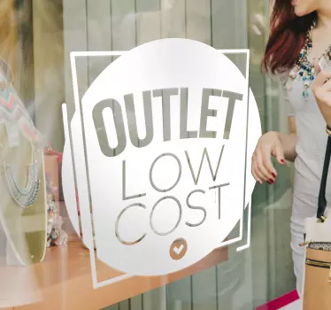 Etalage sticker Outlet low cost - TenStickers