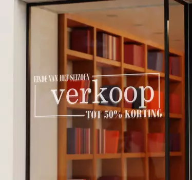 Seizoens uitverkoop etalage sticker - TenStickers