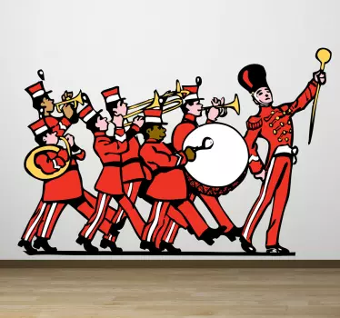 Fanfare band sticker - TenStickers