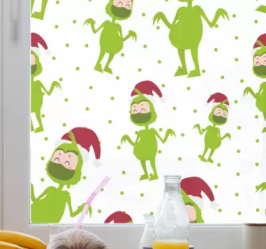Kerst sticker feestelijk groen figuur - TenStickers