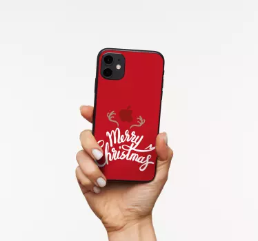Kerst sticker feestelijk groet ontwerp - TenStickers