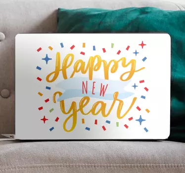 Kerst sticker feestelijke nieuwjaarsvreugde - TenStickers