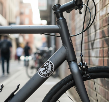 Fiets sticker antifa statement - TenStickers
