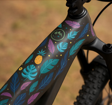 Fiets sticker exotische zomer wrap - TenStickers