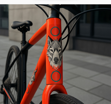 Fiets sticker pack van alpha wolven - TenStickers