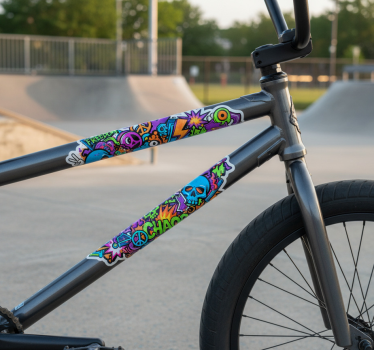 Fiets sticker teen stickerbombing - TenStickers