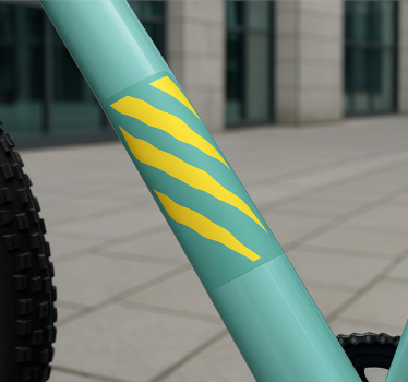 Fiets sticker tiger stripe frame - TenStickers