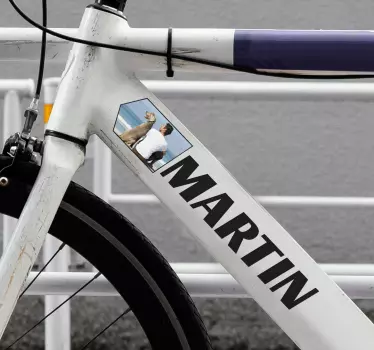 Fietssticker aanpasbare afbeelding - TenStickers