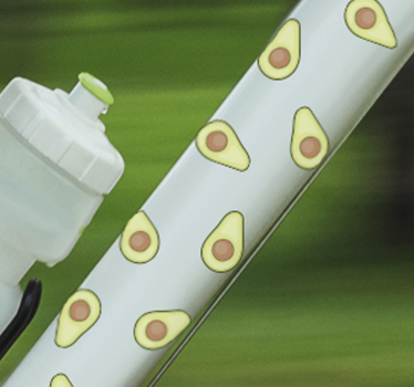 Fiets stickers Avocado-fiets - TenStickers