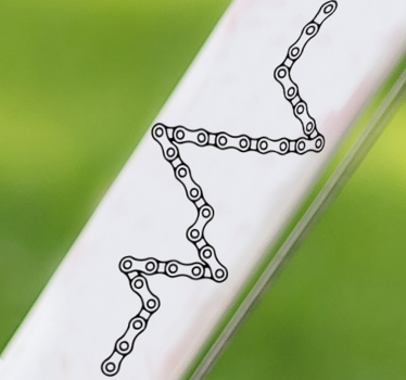 Fiets stickers Cyclus ketting hartslag - TenStickers