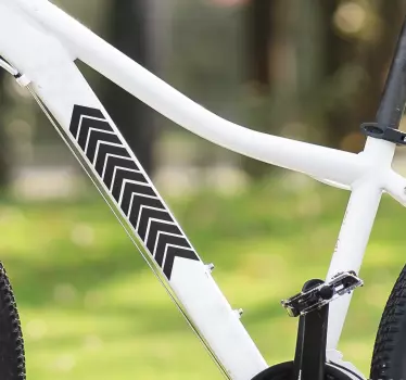 Fiets sticker met pijlen - TenStickers