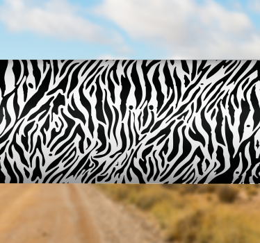 Fiets stickers Grappig zebrapatroon - TenStickers