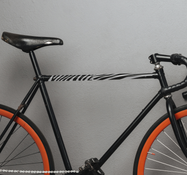Fiets stickers Imitatie van zebrahuid - TenStickers