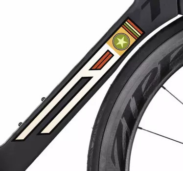Fiets sticker retro leger - TenStickers