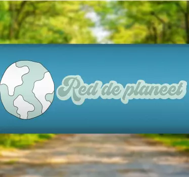 Fiets stickers red de planeet - TenStickers
