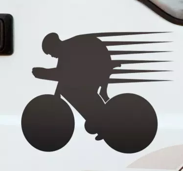 Fiets sticker snelle sporter - TenStickers