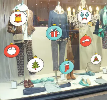 Fijne kerstdagen sticker - TenStickers