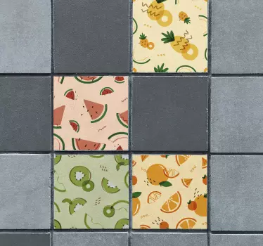 Fruit tegelstickers voor in de keuken - TenStickers