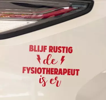 Fysiotherapeut Muursticker tekst - TenStickers
