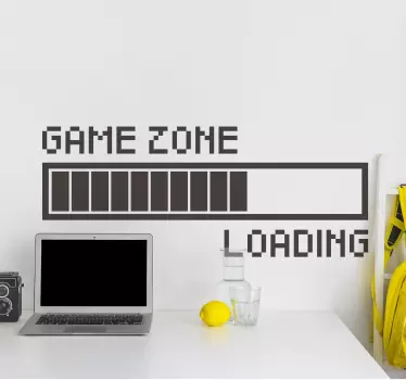 Game zone verhalen laden muurzelfklevende sticker voor videogame - TenStickers