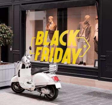 Black friday sticker etalage vette tekst - TenStickers