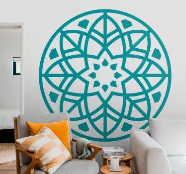Geometrisch cirkelvormig patroon sticker geometrische vormen - TenStickers