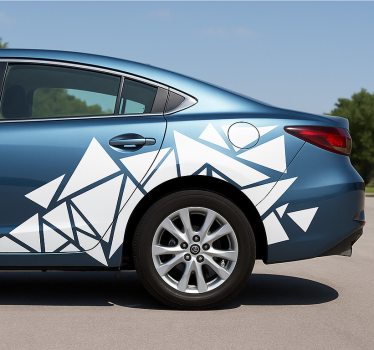 Autosticker geometrische driehoeken - TenStickers