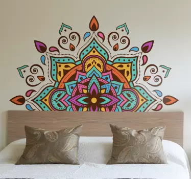 Geometrische mandala sticker - TenStickers
