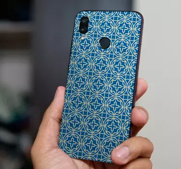 Geometrische print omslag huawei sticker - TenStickers
