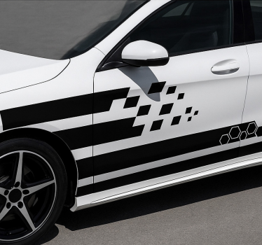 Geometrische snelheidscollectie autosticker - TenStickers