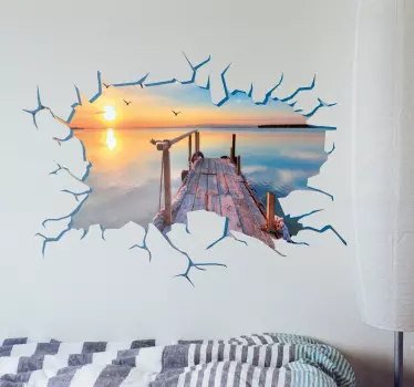 Gepersonaliseerde foto Muursticker woonkamer - TenStickers