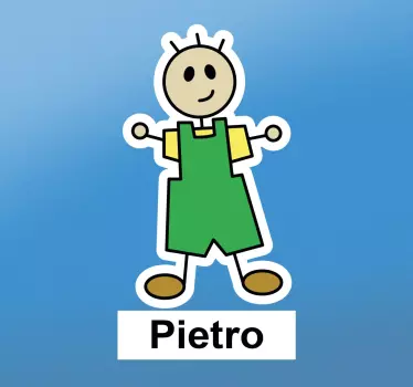 Gepersonaliseerde Muursticker Kind - TenStickers