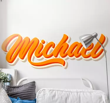 Gepersonaliseerde sticker met naamlettering - TenStickers