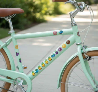 Gepersonaliseerde sticker schattige cartoon fruitdecoratie - TenStickers