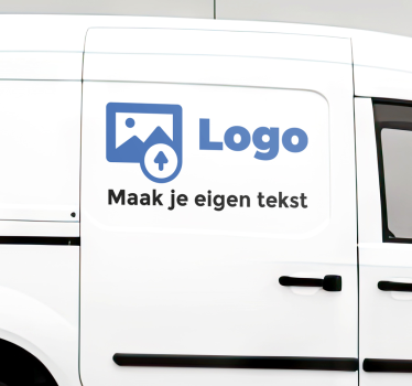 Auto reclame stickers met logo en tekst - TenStickers