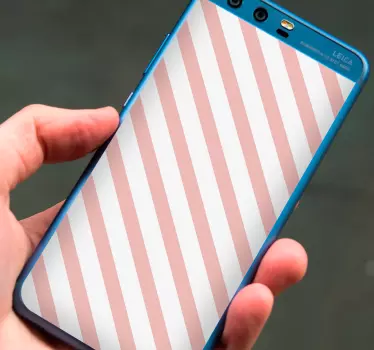 Gestreept patroon huawei sticker - TenStickers
