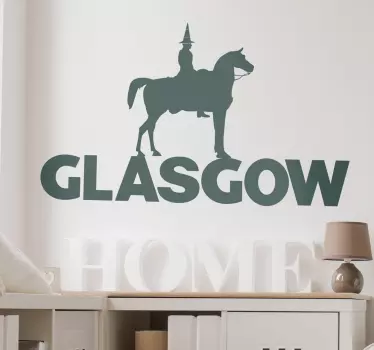 Glasgow hertog van wellington Muursticker steden - TenStickers