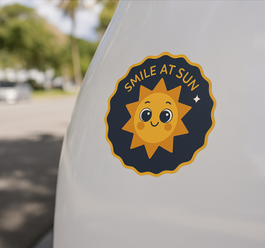 Glimlach naar de zon autosticker - TenStickers
