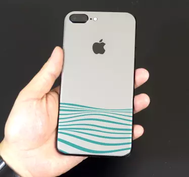 Golven concept iPhone sticker - TenStickers