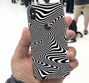 Golvend patroon iPhone sticker - TenStickers