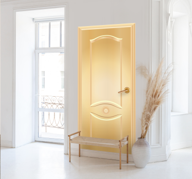Gouden Deur Muursticker - TenStickers